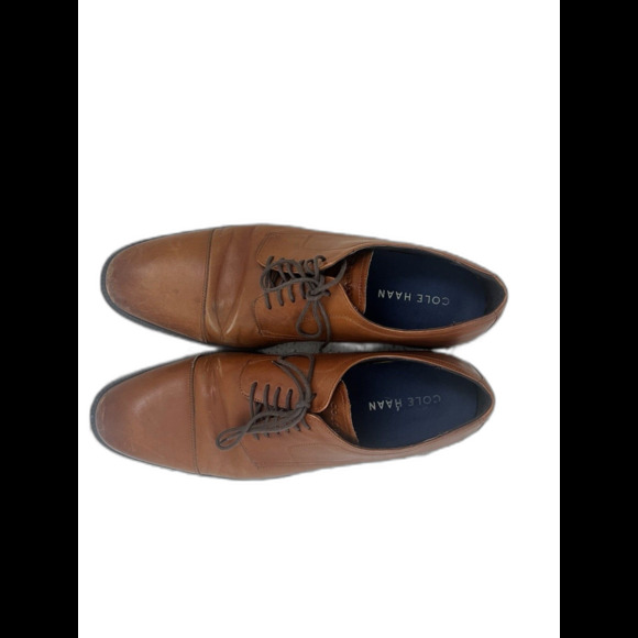 Cole Haan Men’s 12M Leather Modern Essentials Cap Toe Oxford Shoe Tan READ - Picture 6 of 12